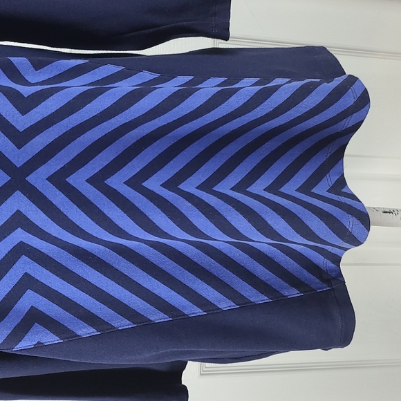 Chico's Geometric Stripe Beaded Blouse - Picture 3 of 11